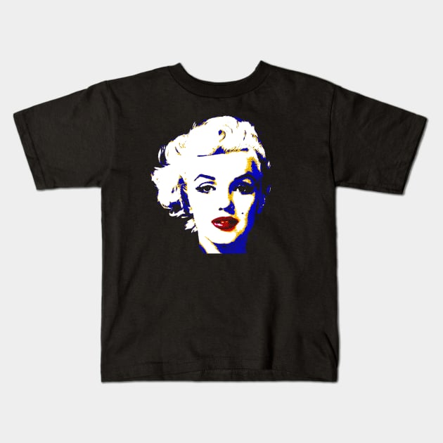 Marilyn Monroe Kids T-Shirt by moanlisa